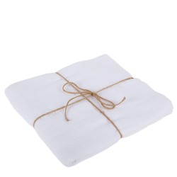 Nappe Gaze de Coton Blanche Lavable - 2, 40 m. n1