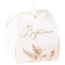 Maxi Bote  Fte Baptme Pampas Fleurs de Coton. n9