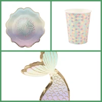Bo�te � F�te Sir�ne Pastel et Or