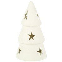 Sapin Etoiles avec Led - Blanc Mat