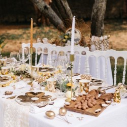 12 Confettis Marguerites en Bois Blanc et Jaune. n3