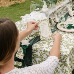 Nappe en Tissu Botanica Verde. n�3