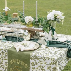 Nappe en Tissu Botanica Verde. n�5