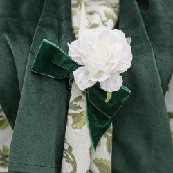 Chemin de Table en Tissu Botanica Verde. n�2