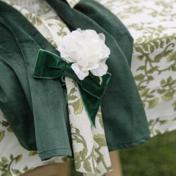 Chemin de Table en Tissu Botanica Verde. n�3