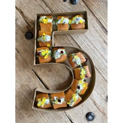 Plateau en Carton Kraft Chiffre 8 - 40 cm - Alimentaire. n°2