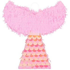 Pinata Queue de Sirne Rose et Iridescente - 40 cm