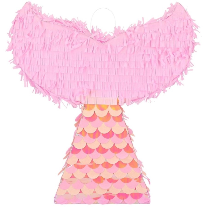 Pinata Queue de Sirne Rose et Iridescente - 40 cm 