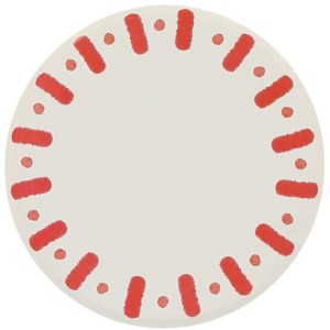 6 Petites Assiettes Mix&Match  Rouge et Blanc