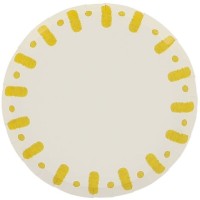 6 Petites Assiettes Mix&Match  Jaune et Blanc