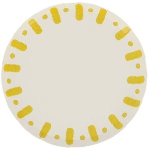 6 Petites Assiettes Mix&Match  Jaune et Blanc
