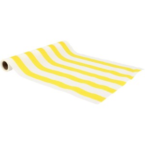 Chemin de Table en Tissu Mix&Match  Jaune et Blanc