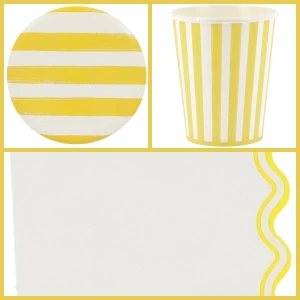 Bo�te � F�te Mix&Match Jaune et Blanc