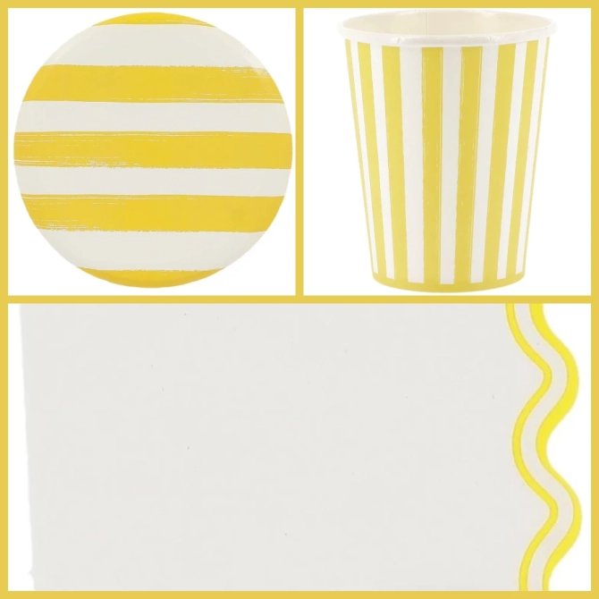 Bo�te � F�te Mix&Match Jaune et Blanc 