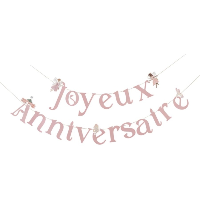 Guirlande Fairy World  Joyeux Anniversaire 