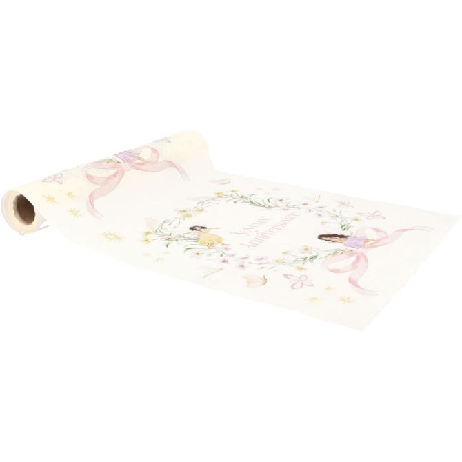 Chemin de Table Fairy World  Joyeux Anniversaire 
