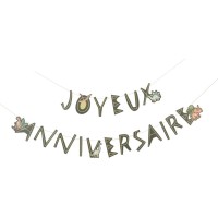 Guirlande Dinosaures Vert  Joyeux Anniversaire
