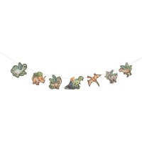 Guirlande Dinosaures Vert