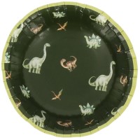 6 Bols Dinosaures Vert