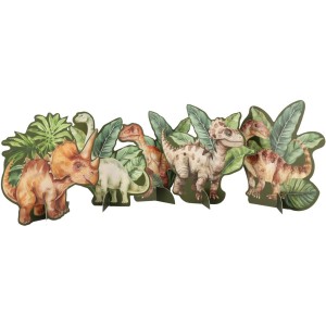 6 Dcors  Poser Dinosaures Vert