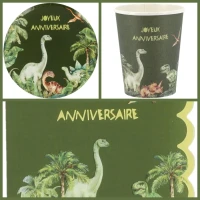 Bo�te � F�te Dinosaures Vert