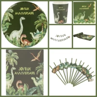 Grande Bo�te � F�te Dinosaures Vert
