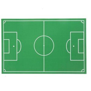 8 Sets de Table Terrain de Football Vert et Blanc - 40x26 cm