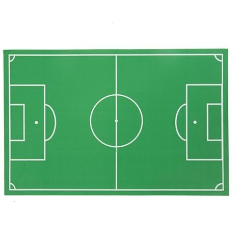 8 Sets de Table Terrain de Football Vert et Blanc - 40x26 cm 