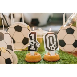 Bougie Football Chiffre 0 - 8.5 cm. n1