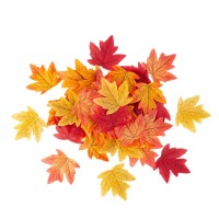 Lot de 50 Feuilles d'rable Dgrad de Couleurs Automnales - 10 cm