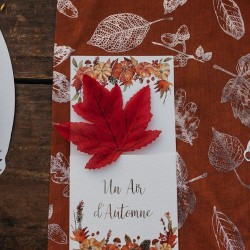 Lot de 50 Feuilles d rable Dgrad de Couleurs Automnales - 10 cm. n7