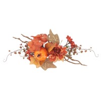 Dcoration Douceur d'Automne - Orange et Ambre - 30 cm