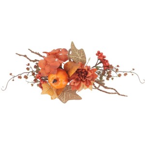 Dcoration Douceur d'Automne - Orange et Ambre - 30 cm