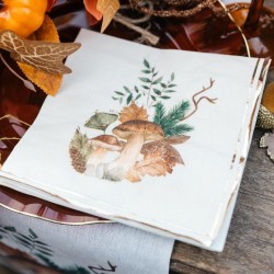 16 Serviettes Promenade d Automne. n1