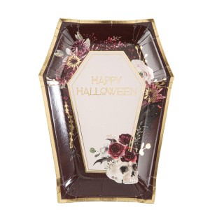 8 Assiettes Cercueil 