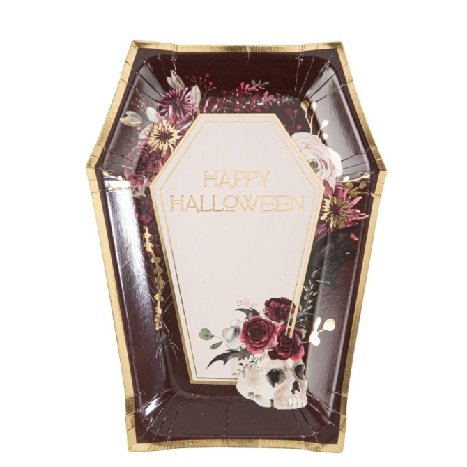 8 Assiettes Cercueil 