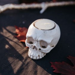 Bougeoir Tte de Mort - 6, 3 x 5 cm. n1