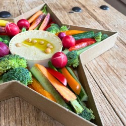 Plateau en carton kraft toile - 40 cm - Alimentaire. n2