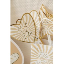 16 Accessoires Gender Reveal Baby Nude (8 Garçon / 8 Fille). n°5