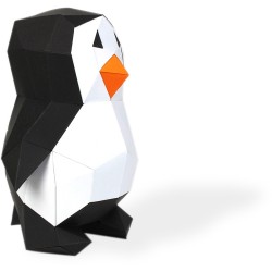 Trophe Petit Pingouin - Papier 3D. n1