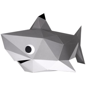 Trophe Petit Requin - Papier 3D