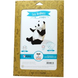 Trophée Petit Panda - Papier 3D. n°5