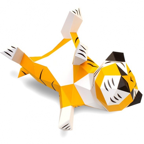 Trophe Petit Tigre - Papier 3D 