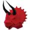Trophée Tricératops Rouge - Papier 3D images:#0