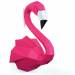 Trophe Flamant Rose - Papier 3D. n1