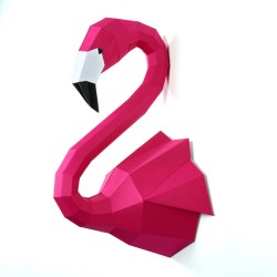 Trophe Flamant Rose - Papier 3D. n1