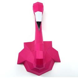 Trophe Flamant Rose - Papier 3D. n2