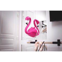 Trophe Flamant Rose - Papier 3D. n5