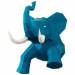 Trophe Elphant Bleu - Papier 3D. n1