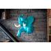 Trophe Elphant Bleu - Papier 3D. n2